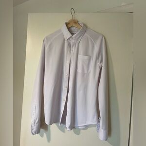 Ministry of Supply White Casual Button Down Shirt